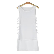 Sexy Womens Casual Chiffon VTop Sleeveless Hollow Blouse Tank Tops