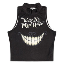 Casual Womens Emoji/Flaky Clouds/Toothy Smile Tank Top VBlouse Sleeveless Cartoon Crop T-Shirt