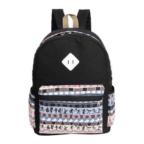 Superb School Youth Rucksack Sweet Printing Women Canvas Backpacks Shoulder Bag Backpack Fast Shipping