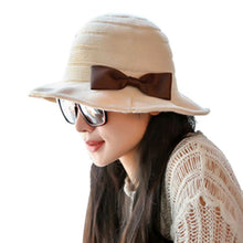 Women Girls Knitting Wool Pots Bowler Hat Bowknot Cap Fast Shipping
