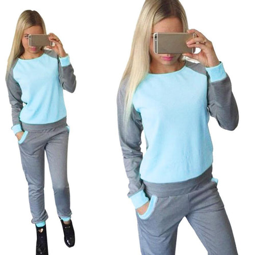 Women Tracksuit Sweatshirt Coat+Pant Trouser Casual Suit Women Clothing Hoodies Set