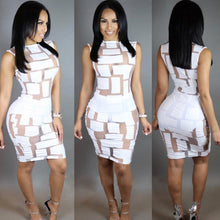 Women Lady Dress Sexy Women sleeveless Bandage Bodycon Mesh Club Party Cocktail Mini Dresses Vestidos