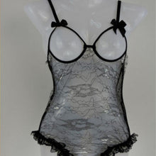 exy Women Black Lace Nightwear Underwear Sets Babydoll Sleepwear &