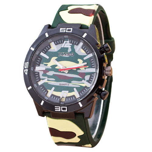 3 Colors Relojes hombre Fashion Camouflage Auartz Watch Relogio masculino