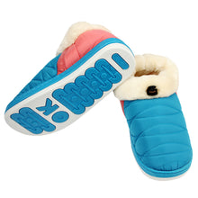 3 Colors Women Soft Warm Indoor Cotton Waterproof Home Anti-slip Shoes& Top