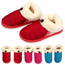 3 Colors Women Soft Warm Indoor Cotton Waterproof Home Anti-slip Shoes& Top