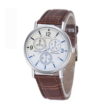Blu-Ray Business Quartz Watches Men Luxury Crocodile Faux Leather Analog Manly Charm Wristwatches
