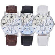 Blu-Ray Business Quartz Watches Men Luxury Crocodile Faux Leather Analog Manly Charm Wristwatches