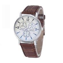 Blu-Ray Business Quartz Watches Men Luxury Crocodile Faux Leather Analog Manly Charm Wristwatches