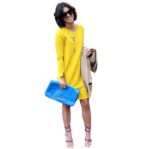 Casual Women Dress Long Sleeve Backless Evening Party Mini Dress Vestidos Plus Size