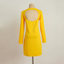 Casual Women Dress Long Sleeve Backless Evening Party Mini Dress Vestidos Plus Size