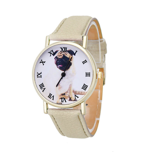 Dog Patterns Leather Band Analog Korean Mini Watch Luxury Brand Whatch Quartz Vogue Wrist Watches