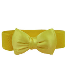 Fashion Lady Wide Elastic Stretch Bowknot Bow Tie Belt Waistband 5 Colors &