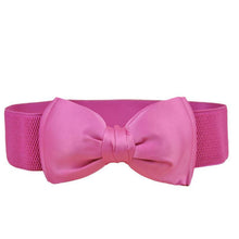 Fashion Lady Wide Elastic Stretch Bowknot Bow Tie Belt Waistband 5 Colors &