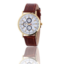 Fashion Rome Article Leather Band Analog Quartz Vogue Wrist Watches&