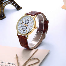 Fashion Rome Article Leather Band Analog Quartz Vogue Wrist Watches&