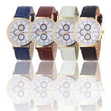 Fashion Rome Article Leather Band Analog Quartz Vogue Wrist Watches&