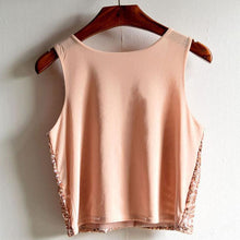 Fashion Sequined Tank Top Women VTops Shirts Sleeveless Style Tank Tops