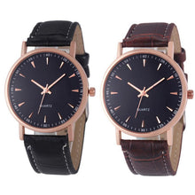Fashion Unisex Leisure Crocodile Leather Analog Quartz Wrist Watch Watches