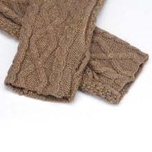 Fashion Women Warm Knitted Fingerless Long Gloves Mitten Hand Arm Warmer Glove 5 Colors