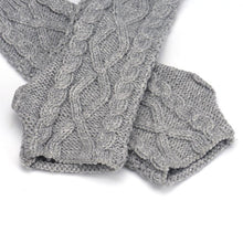 Fashion Women Warm Knitted Fingerless Long Gloves Mitten Hand Arm Warmer Glove 5 Colors
