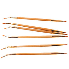 Gold Color Pro MakeUp Cosmetic Double Sided Ended Brushes Eyeshadow Eye Brow Tools Lip Eyeliner Oblique Bending Brush
