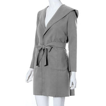 Fashion Women Trench Coat Slim Turn-down Collar Long Sleeve Casual Winer Overcoat Fast Shipping