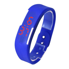 Womens Rubber Red LED Watch Date Sports Bracelet Digital Wrist Waatch&