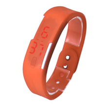 Womens Rubber Red LED Watch Date Sports Bracelet Digital Wrist Waatch&