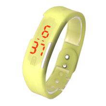 Womens Rubber Red LED Watch Date Sports Bracelet Digital Wrist Waatch&