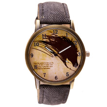 Women Men Retro Clock Wolf WristWatch Cowboy Leather Band Analog Quartz Watch