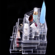 Makeup Cosmetics Jewelry Organizer Clear 3 Drawers Lipstick Box Storage