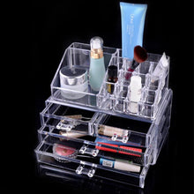 Makeup Cosmetics Jewelry Organizer Clear 3 Drawers Lipstick Box Storage