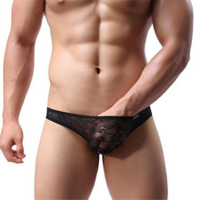 Men Lace T-back Briefs Sexy Underwears