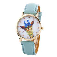 Women Deer Pattern Fashion PU Leather Band Analog Quartz Vogue Wrist Watches Watch