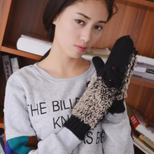 Cute Gloves Women Mittens Cartoon Knitted Hedgehog Glove