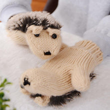 Cute Gloves Women Mittens Cartoon Knitted Hedgehog Glove