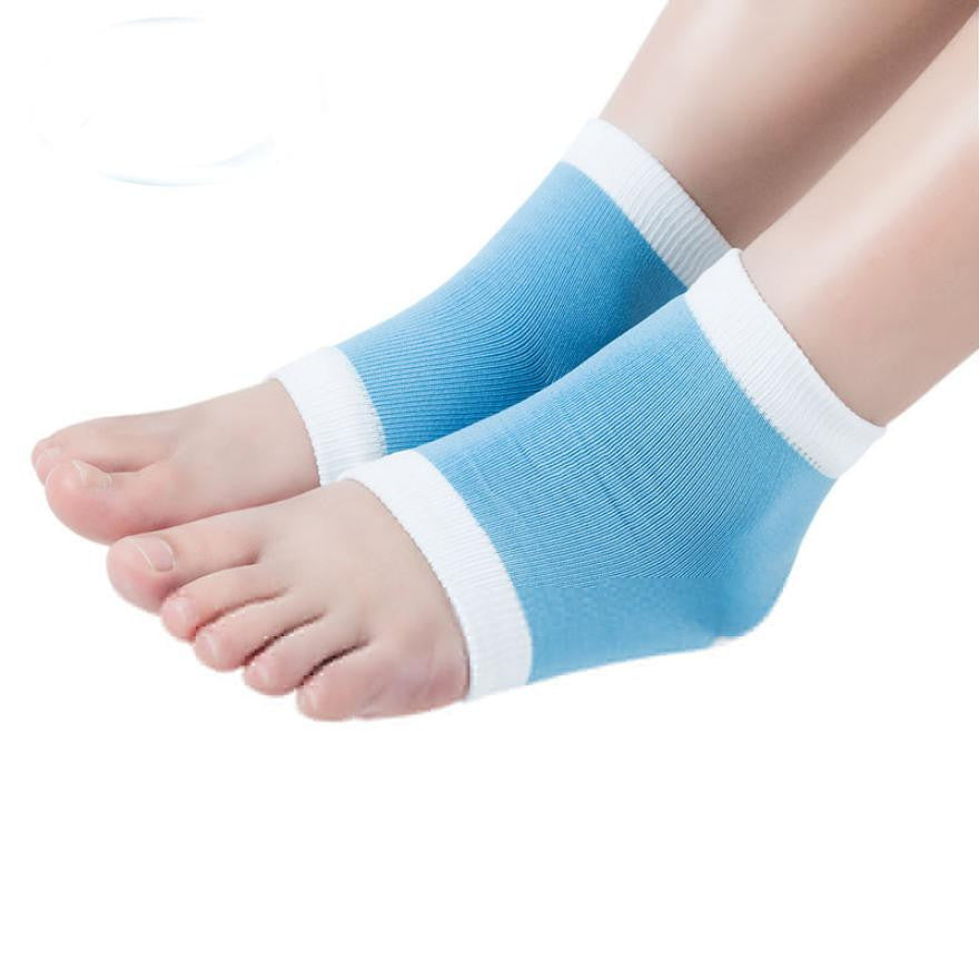 Heel Socks for Dry Hard Cracked Skin Moisturising Open Toe Recovery Socks