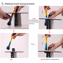 Makeup Folding Collapsible Air Drying Cosmetic Brush Organizing Tree Rack Holder