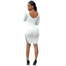 Womens Sexy Dress Long Sleeve Bandage Bodycon Dress