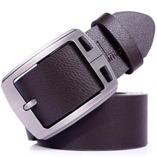 brand Belt Fashion Automatic Buckle wode Leather men belt 125cm Luxury belts for men waistband