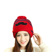 Cute gorro invierno Beard Hat For Women Fashion Beanies with Mouth Mask Hat Knit Cap Face Warm Ear Cap