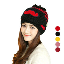 Cute gorro invierno Beard Hat For Women Fashion Beanies with Mouth Mask Hat Knit Cap Face Warm Ear Cap