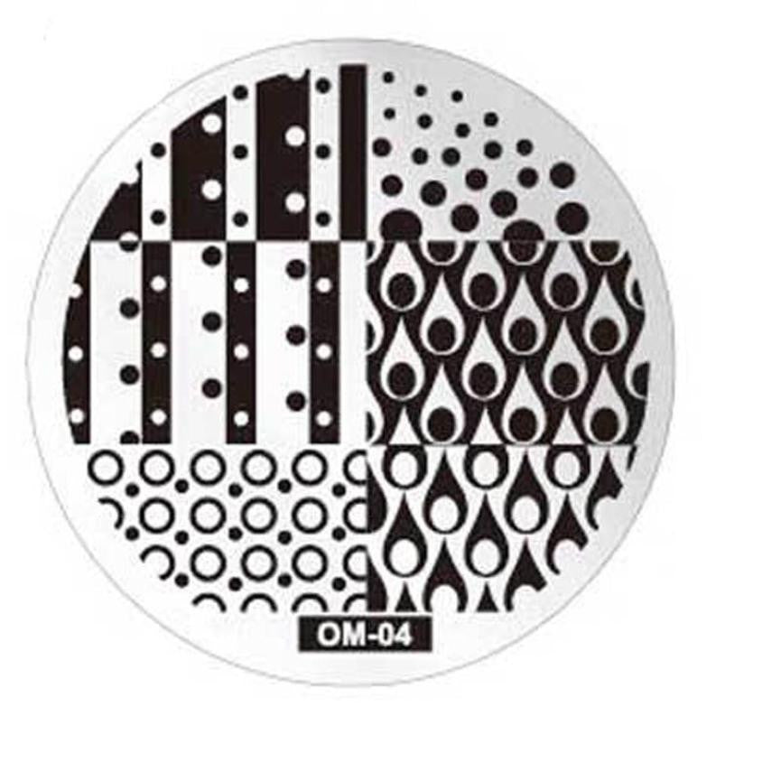 Pattern DIY Nail Art Image Stamp Stamping Plates Manicure Template OM4