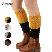 Women Girls Leg Warmers double color knit boot cuffs boot socks women's accessories