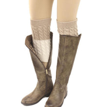 Women Girls Leg Warmers double color knit boot cuffs boot socks women's accessories
