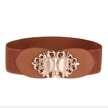 Retro Stretch Wide Elastic Belt Women Fashion Lady Gem Decorations Set Dress Adornment For Women