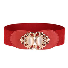 Retro Stretch Wide Elastic Belt Women Fashion Lady Gem Decorations Set Dress Adornment For Women
