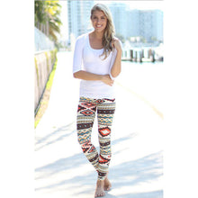 Skinny Geometric Print Stretchy Pants Leggings for Women Sexy Jeggings Pencil Pants