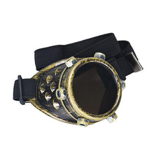 Steampunk Windproof DIY Lens Left Eye Punk Glasses Props